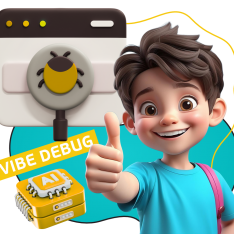 Тестирование & Vibe Debug. Охотники за багами - КИБЕРшкола программирования для детей, компьютерные курсы для школьников, начинающих и подростков - KIBERone г. Коломна