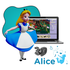 Alice 3d - КИБЕРшкола программирования для детей, компьютерные курсы для школьников, начинающих и подростков - KIBERone г. Коломна