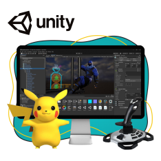 Мир игр на Unity 2D на популярном движке + AI-помощники - КИБЕРшкола программирования для детей, компьютерные курсы для школьников, начинающих и подростков - KIBERone г. Коломна