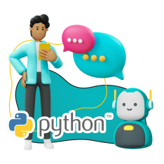 Умный чат-бот на Python - КИБЕРшкола программирования для детей, компьютерные курсы для школьников, начинающих и подростков - KIBERone г. Коломна