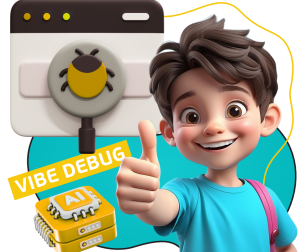 Тестирование & Vibe Debug. Охотники за багами - КИБЕРшкола программирования для детей, компьютерные курсы для школьников, начинающих и подростков - KIBERone г. Коломна