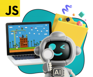 Язык программирования JavaScript + AI. Проектное обучение + геймификация + AI-помощники - КИБЕРшкола программирования для детей, компьютерные курсы для школьников, начинающих и подростков - KIBERone г. Коломна